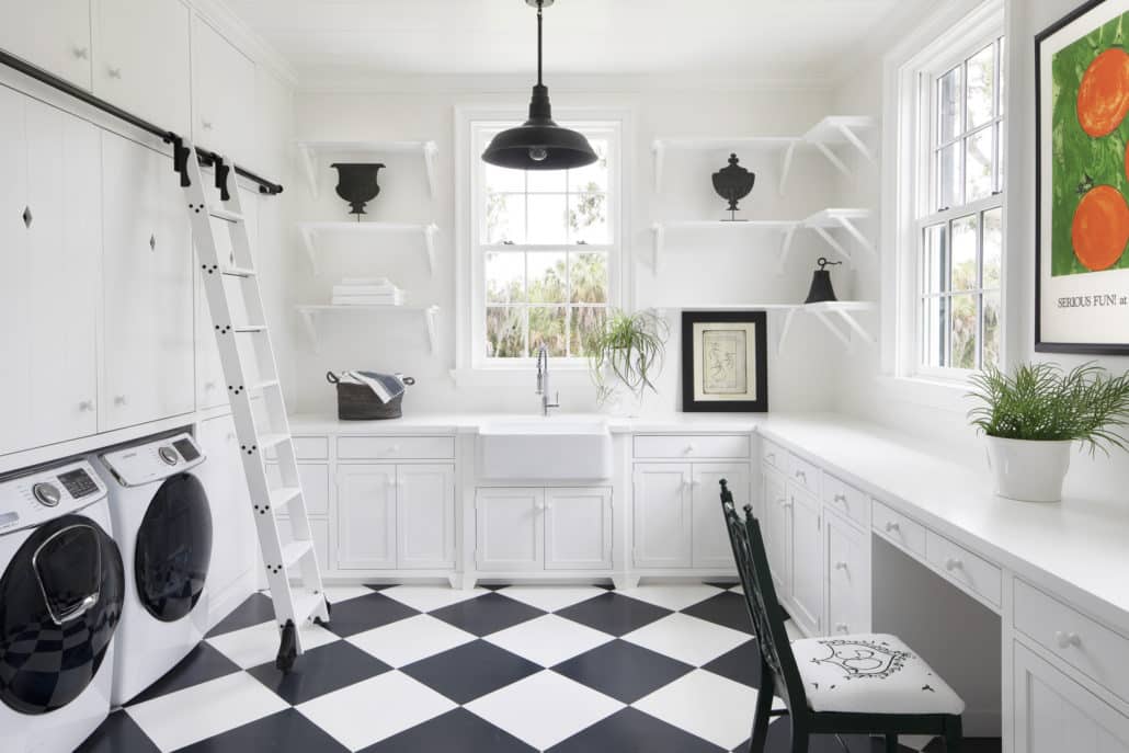 Antebellum Estate Charleston Style Laundry Room